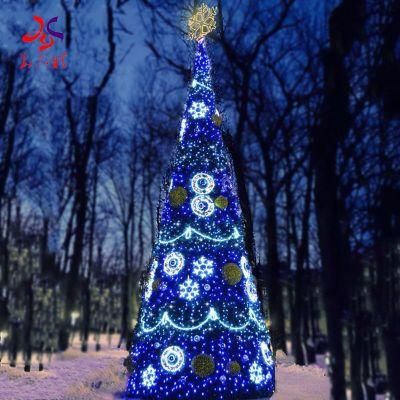 Metal Stand Ornament Christmas Tree Light for Indoor Outdoor Decoration