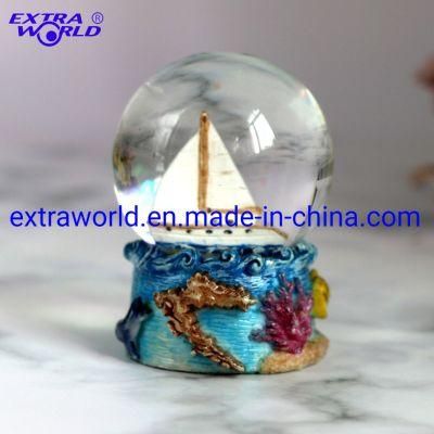 Resin Souvenir Promotional Sea Style Snow Globe