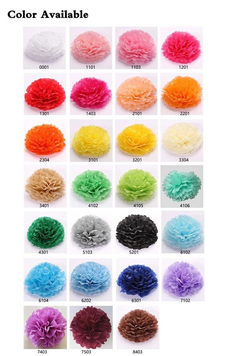 Wedding Bridal Shower Party Decoration Tissue Paper Flower Pompoms Hanging Flower Balls