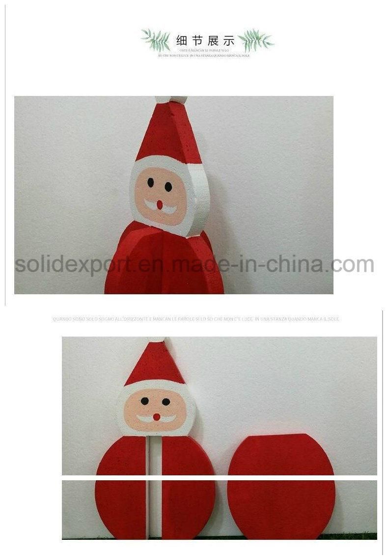 Christmas Shop Window Decoration Santa Claus Sleigh Display Props