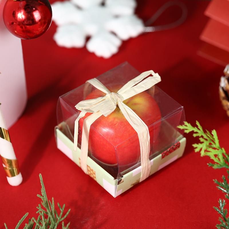 Romantic Holiday Red Apple Candle Christmas Eve Christmas Small Gift Big Fruit Shape Gift