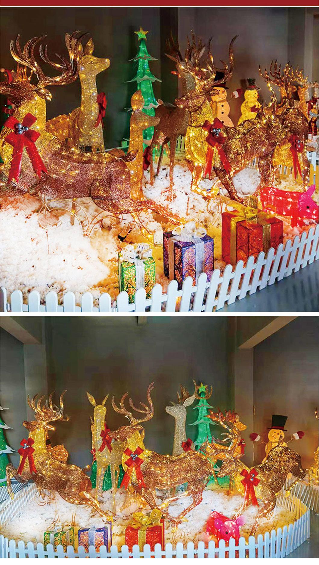 Wholesale Reindeer Family Decoration Light