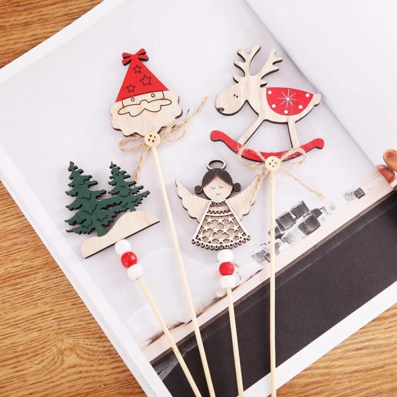 Picks Food Christmas Cake Cupcake Decoration