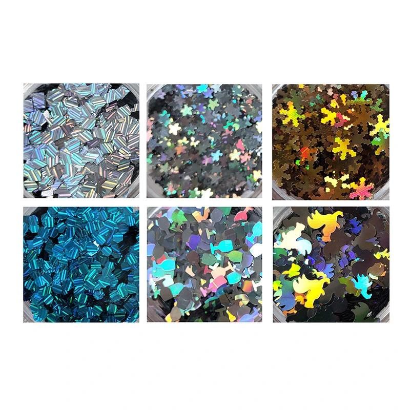 Direct Manufacture Supply Polyester Glitter Irregular Shape Glitter Flakes for Tumbler