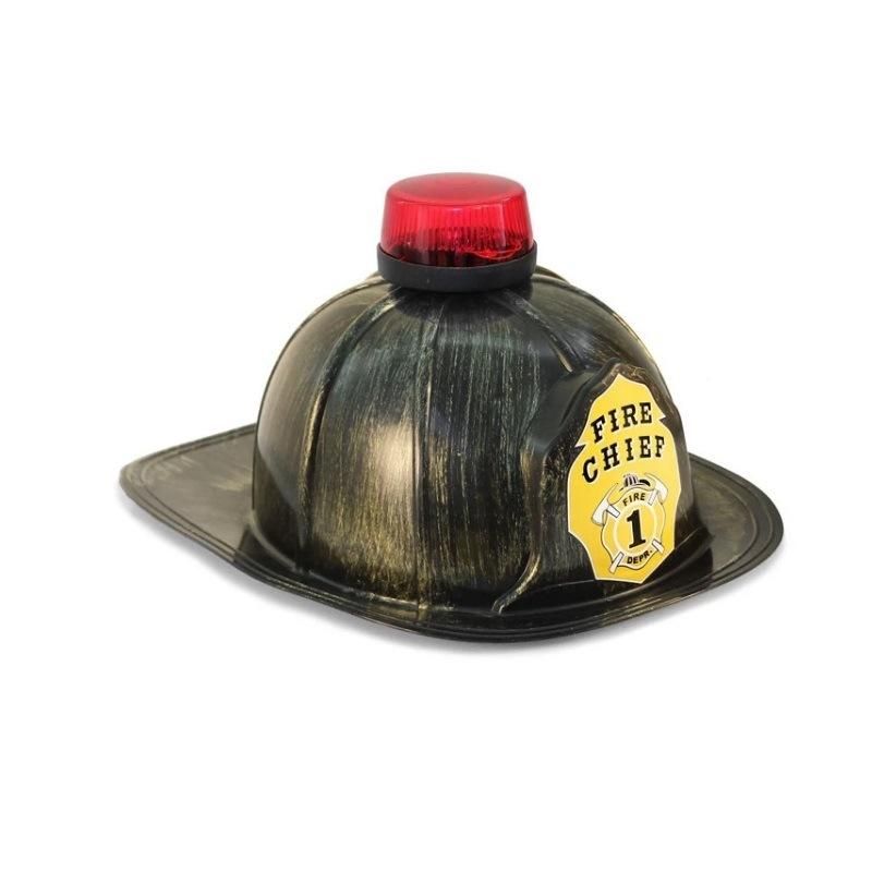 Plastic Firefighter Fireman Fire Chief Helmet Hat Cosplay Party