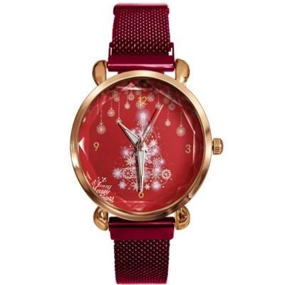 High Quality Christmas Decorating Leather Gift Watch