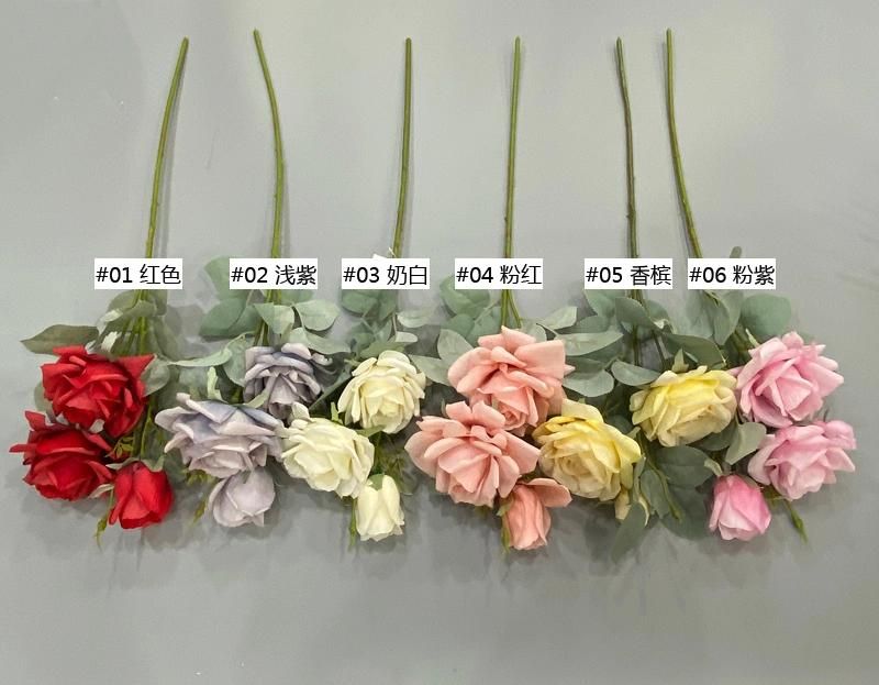 China Artificial Rose Flower Factory Wholesale Kinds of Artificial Flowers
