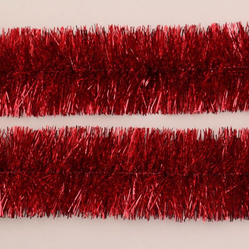 Wholesale PVC and Pet Material Christmas Tinsel Decoration