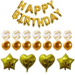 Happy Birthday Letter Foil Balloons Adults Women Party Decoration