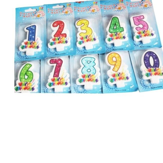 High Quality Happy Numbered Birthday Cake Candles