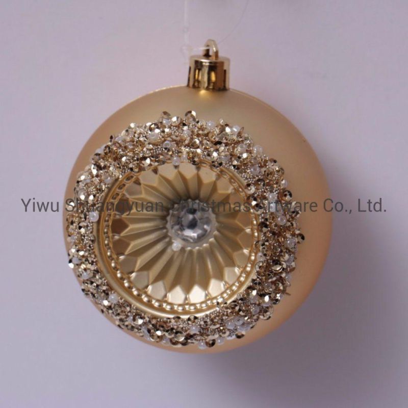 Christmas Tree Decoration Hand Painted Plastic Christmas Balls