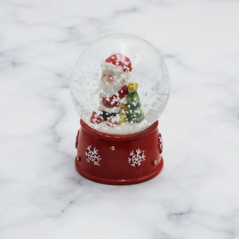 Promotional Gift Christmas Resin Craft Snowball Finland Home Decoration