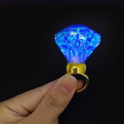 Party Supply Diamond Shape Flashing LED Finger Ring
