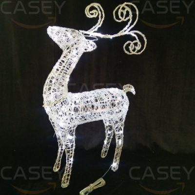 Decor China 3D Rope Motif Light Christmas Decoration Gift Box LED Light