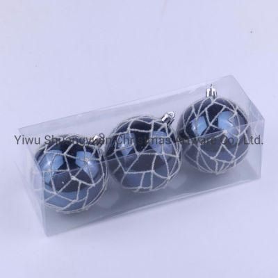 Hand Painted Plastic Christmas Tree Ornaments Ball