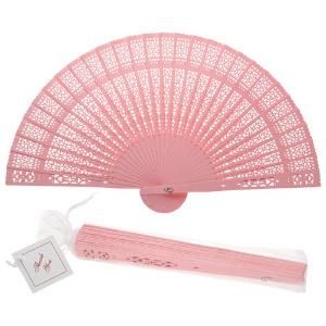 Colorful Sandalwood Fan, Wooden Folding Fan for Wedding, Bridal