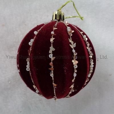 Artificial Christmas Hanging Balls for Holiday Wedding Party Decoration Supplies Hook Ornament Craft Gifts