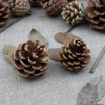 Trending Products Wooden Natural Pinecone Christmas Tree Hanging