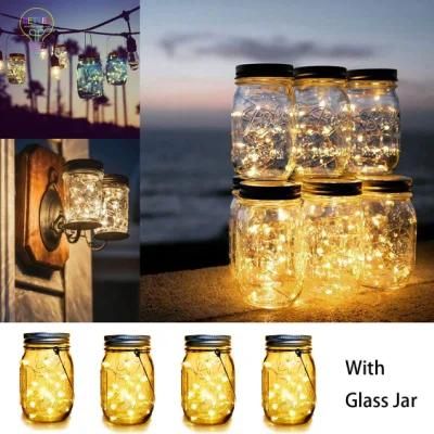 Solar-Powered Mason Jar Lids for Patio/Events/Accent Decorations