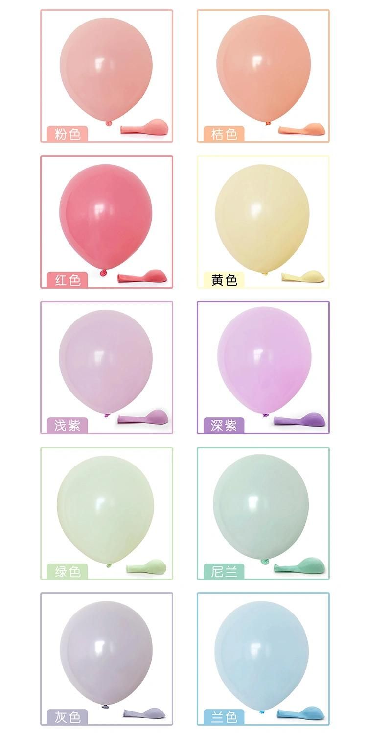 Party Balloons 2.2 Grams Round Birthday Arch Foiled Lights PVC Clear Transparent Big Size Glitter Wedding Macaron Balloon