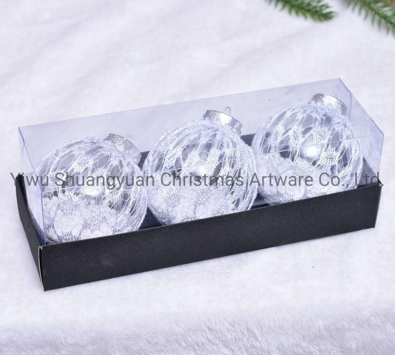 New Design Christmas Ball for Holiday Wedding Party Decoration Supplies Hook Ornament Craft Gifts