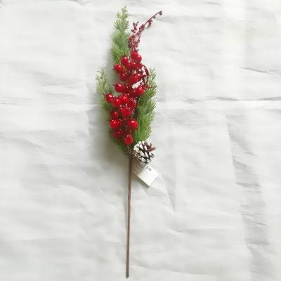 Artificial Flower Wholesale Cheap Plastic Flowers for Christmas Decor Christmas Ornaments