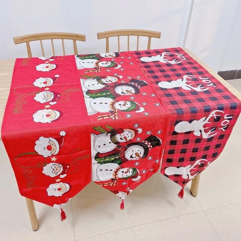 New Christmas Decorations Christmas Table Mat Cotton Cloth Tablecloth