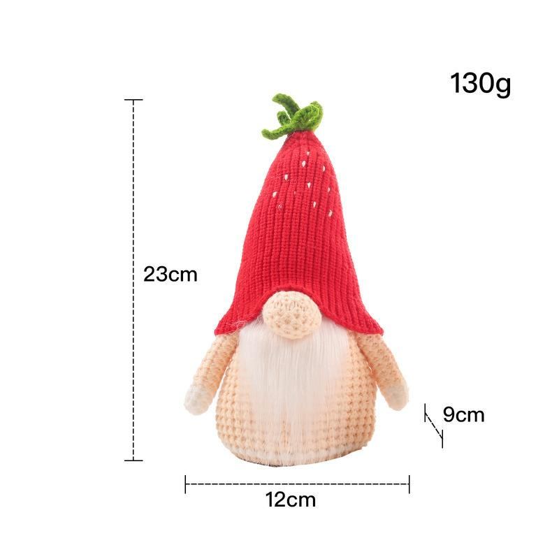 Cross-Border New Summer Style Knitted Fruit Series Rudolph Dolls Toys Ornaments Props Decorative Gifts Ornaments