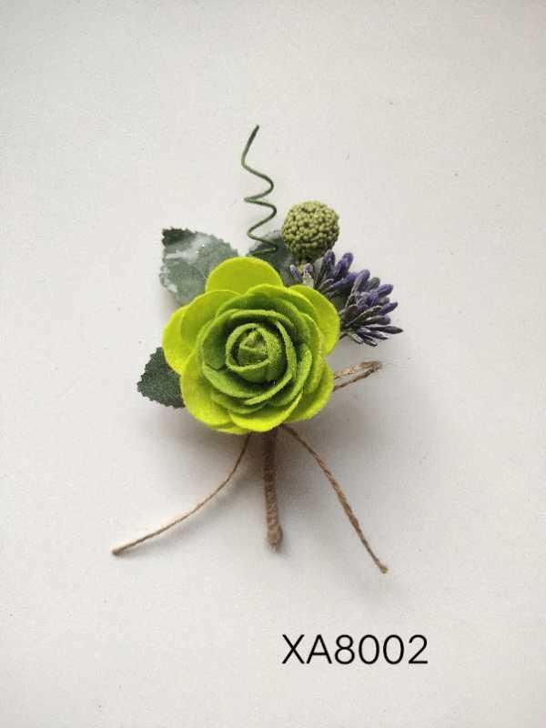 Silk Artificial Flowers Christmas Picks Single Rose Stem Floral Ornament for Xmas Decoration