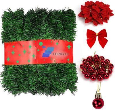 FERRYUE Christmas Garland Tree Ornaments Decorations for Garden Outdoor