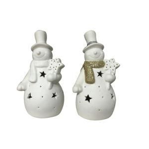 White Christmas Snowman Craft