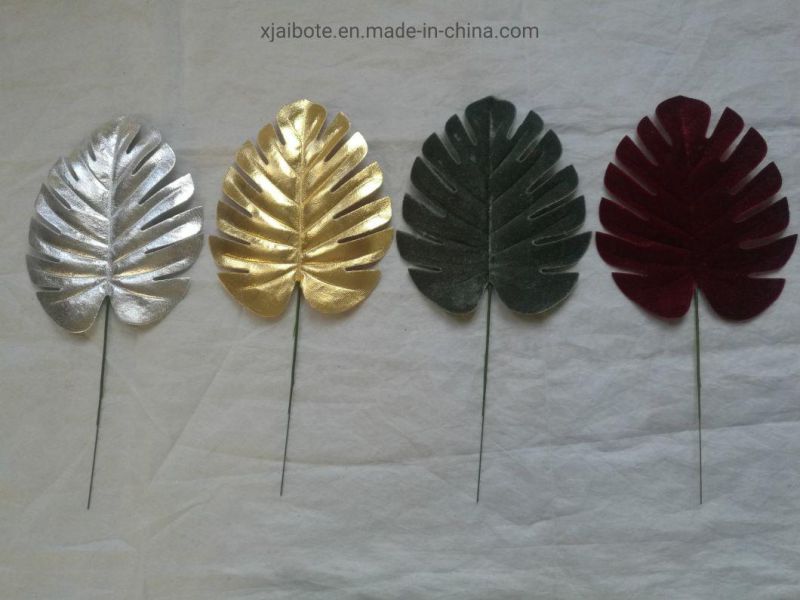 High Quality Artificial Plastic Turtle Leaf for Outdoor Indoor Decoration