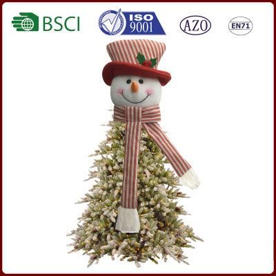 Snowman Christmas Tree Topper Hugger Xmas Holiday Winter Wonderland Party Christmas Tree Decoration Ornament Supplies Home Decoration