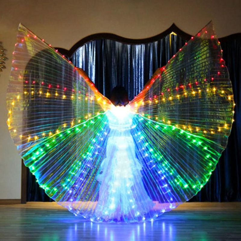 LED Dance Costumes Dancing Wing Props