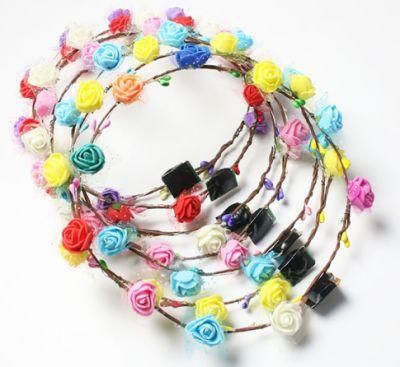 Party Decorative Hair Wreath LED Flower Crown Head Band