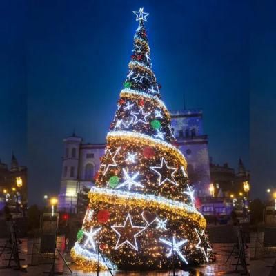 Giant Light Ornaments Artificial Christmas Tree with Electrical Standards