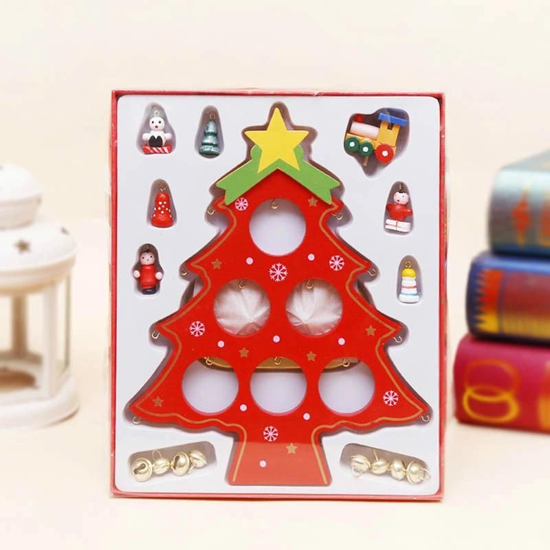 DIY Wooden Holiday Promotion Kid′s Children Gift Christmas Decoration Tabletop Christmas Trees