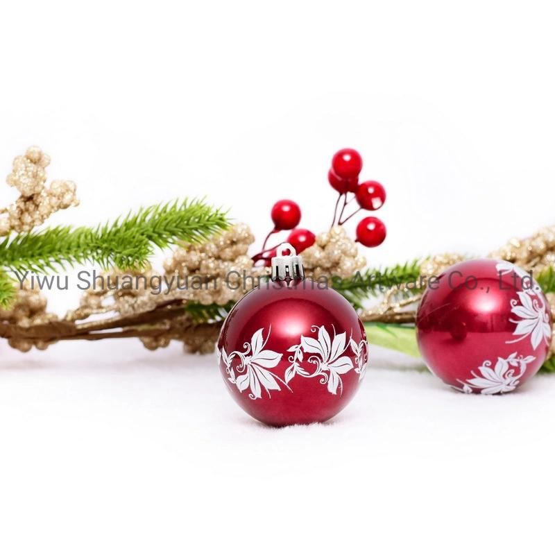 New Design Christmas Ball for Holiday Wedding Party Decoration Supplies Hook Ornament Craft Gifts