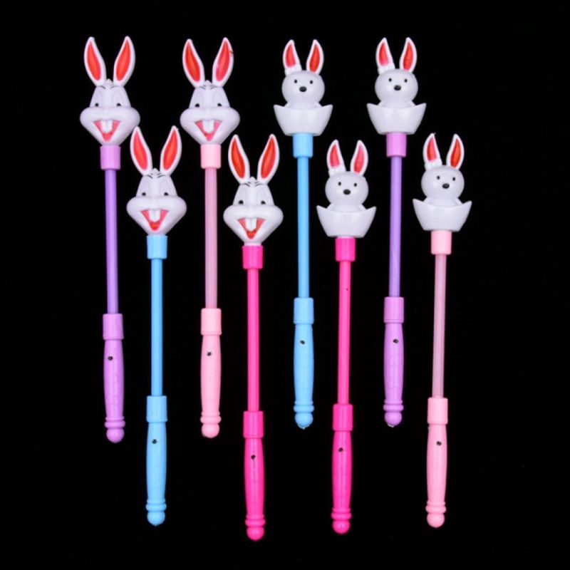 LED Flashing Glow Stick Wand Rabbit Fairy Wand Kids Toy