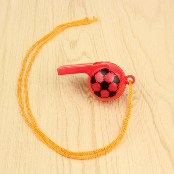 Cheer Props Colorful Plastic Smiling Face Football Whistle