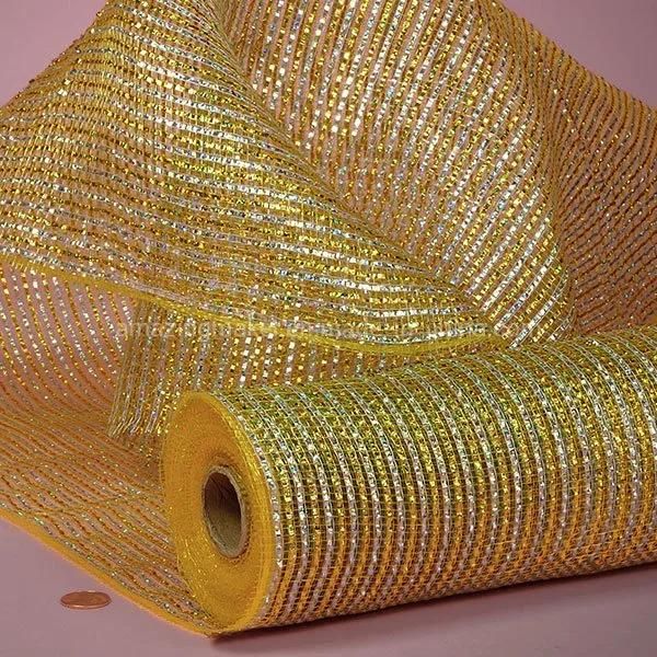 Most Popular Laser Two Color Metallic Deco Mesh (AM-DM018)