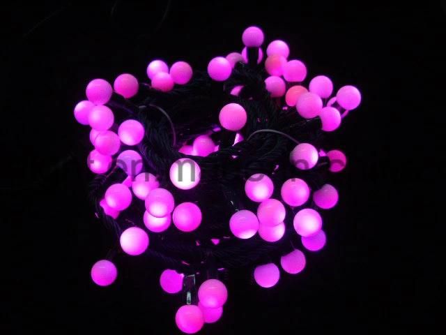 LED Programmed Color Changing Synchro RGB String Lights with Ball Ornament LED String Light
