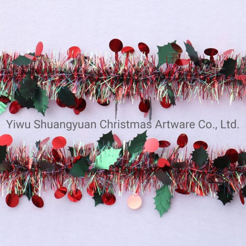 6.5FT Christmas Shredded Tinsel Cheap Christmas Tinsel Colored Christmas Tinsel