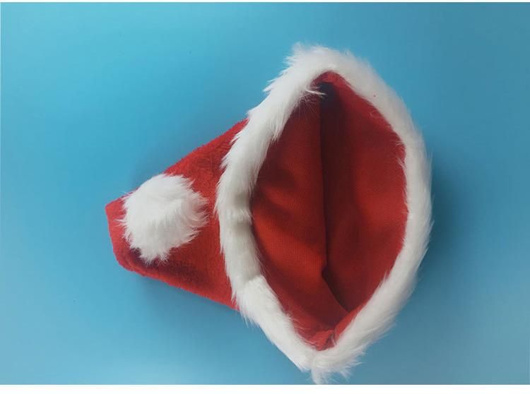 Thick Christmas Hat Xmas Hat Unisex Santa Hat for Party Supplies