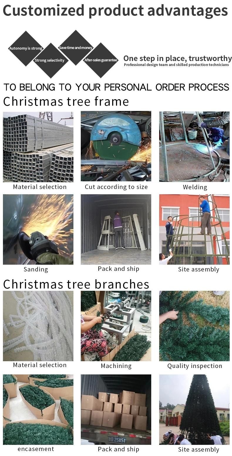 China Manufacturer Waterproof Outdoor Christmas Tree for Public Accessories