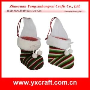 Christmas Decoration (ZY16Y031-1-2 14CM) Merry Christmas Christmas Boot Candy Container