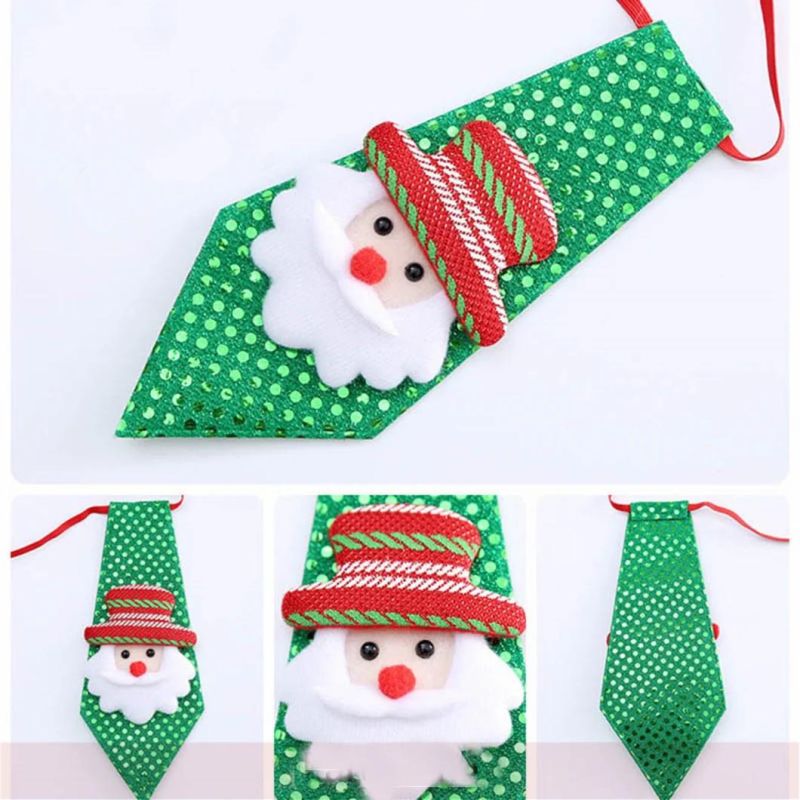 Christmas Decorations Adult Children Small Gifts Creative Sequined Tie
