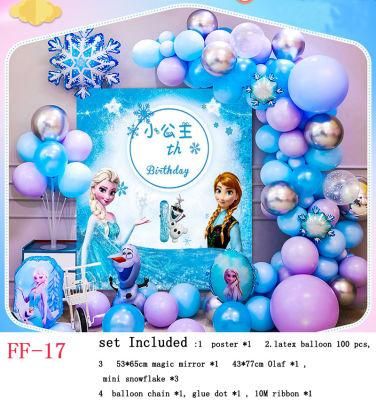 Frozen Birthday Party Supplies Set Princess Birthday Party Decorations for Girls Birthday Party