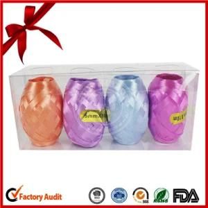 Assorted Solid Single Face Custom Color Ribbon Egg for Christmas