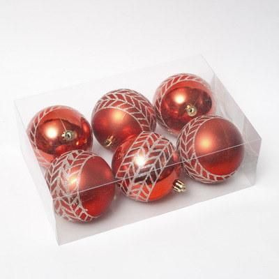 Plastic Christmas Ball with Hand Painted Home Decoration